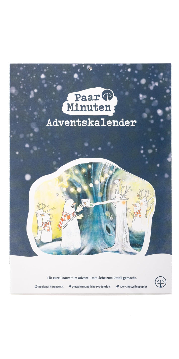 PaarMinuten Adventskalender 2024 – neu von Paarzeit. 24 Erlebnisse, echte Verbundheit für Paare, pas