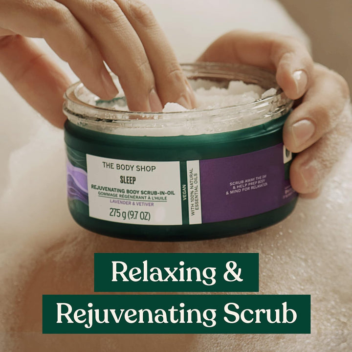 The Body Shop Sleep Rejuvenating Body Scrub-In-Oil 275 g Korn Körperpeeling für den Körper, Peeling,