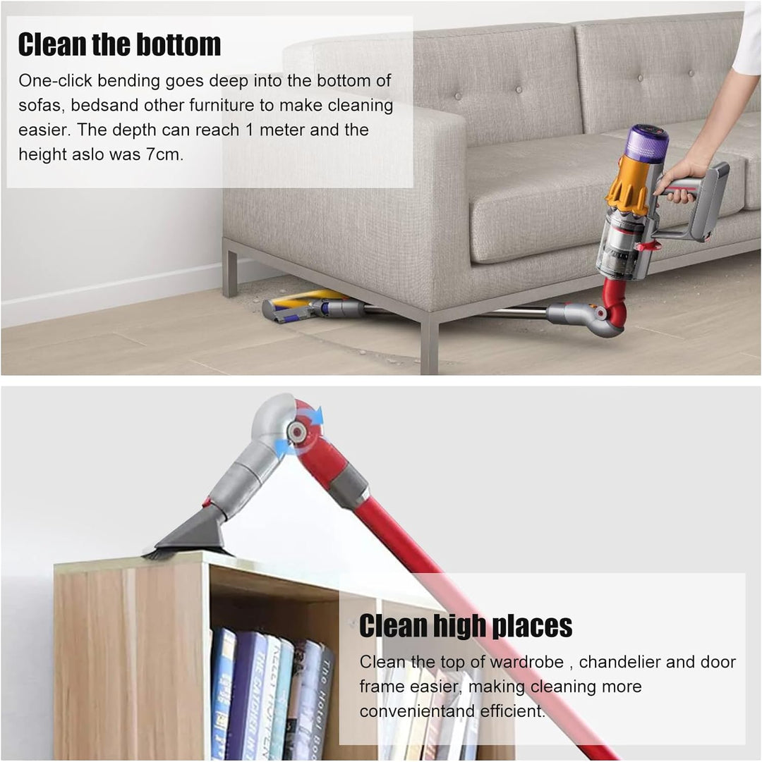 Unterer Adapter Schnellverschluss Biegeadapter für Dyson V10Slim V12 Digital Slim Staubsauger Zubehö