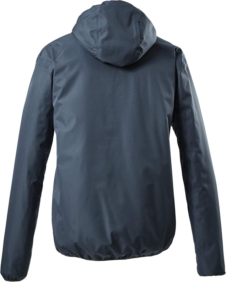 Killtec Herren Trin Mn Jckt A Funktionsjacke/Regenjacke mit Kapuze, packbar S stahlblau, S stahlblau
