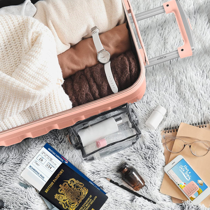 Flight Knight ABS Leichtgewicht Reisekoffer Koffer 3 Groben Kompatibel Mit Air Berlin, Lufthansa, Eu