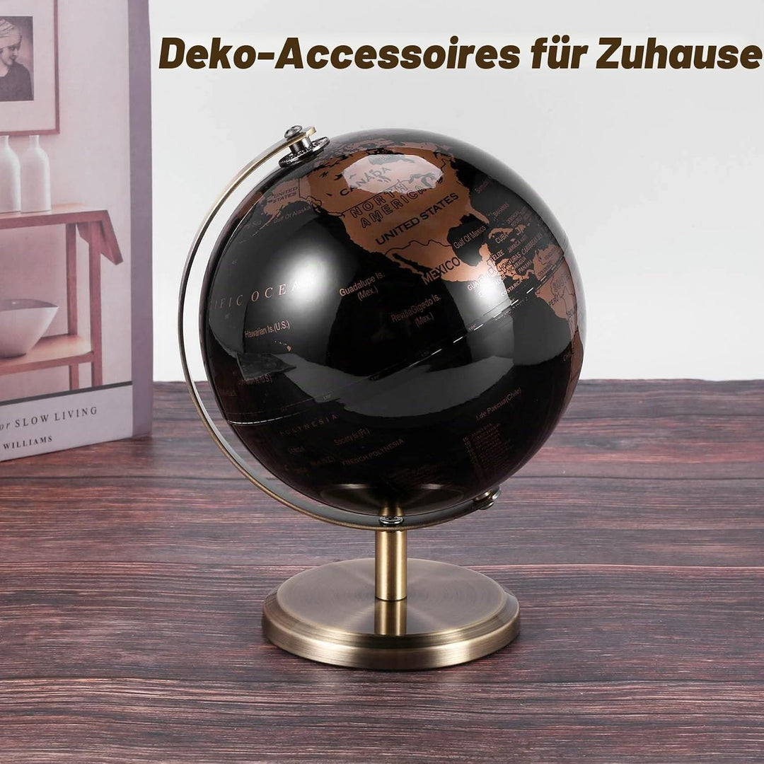 HADIIH Welt Globus Bild Karten Globus für Haus Tisch Schreibtisch Ornamente Geschenk BüRo Haus Dekor