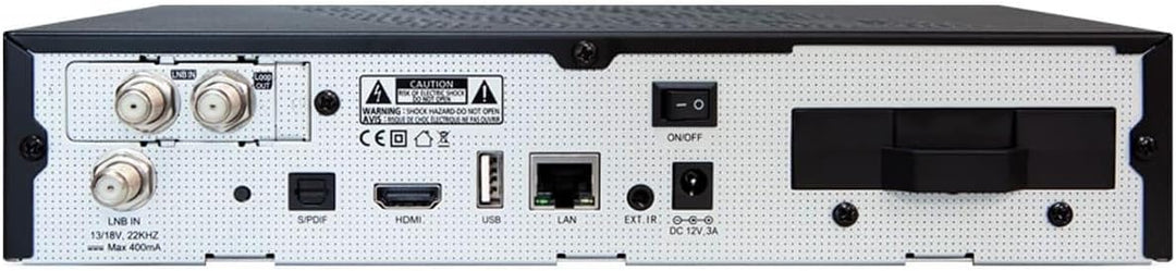 AB Pulse 4K UHD Sat Receiver (2X DVB-S2X Sat, Linux E2, PVR, H.265, HDR10, Ultra HD 2160p, 2 GB RAM