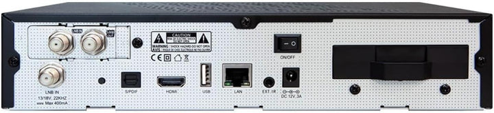 AB Pulse 4K UHD Sat Receiver (2X DVB-S2X Sat, Linux E2, PVR, H.265, HDR10, Ultra HD 2160p, 2 GB RAM
