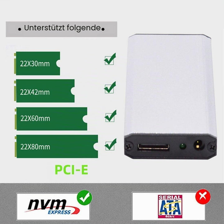 chenyang M.2 NVME/AHCI PCIe SSD zu Oculink SFF-8612 SFF-8611 Festplattengehäuse Konverteradapter mit