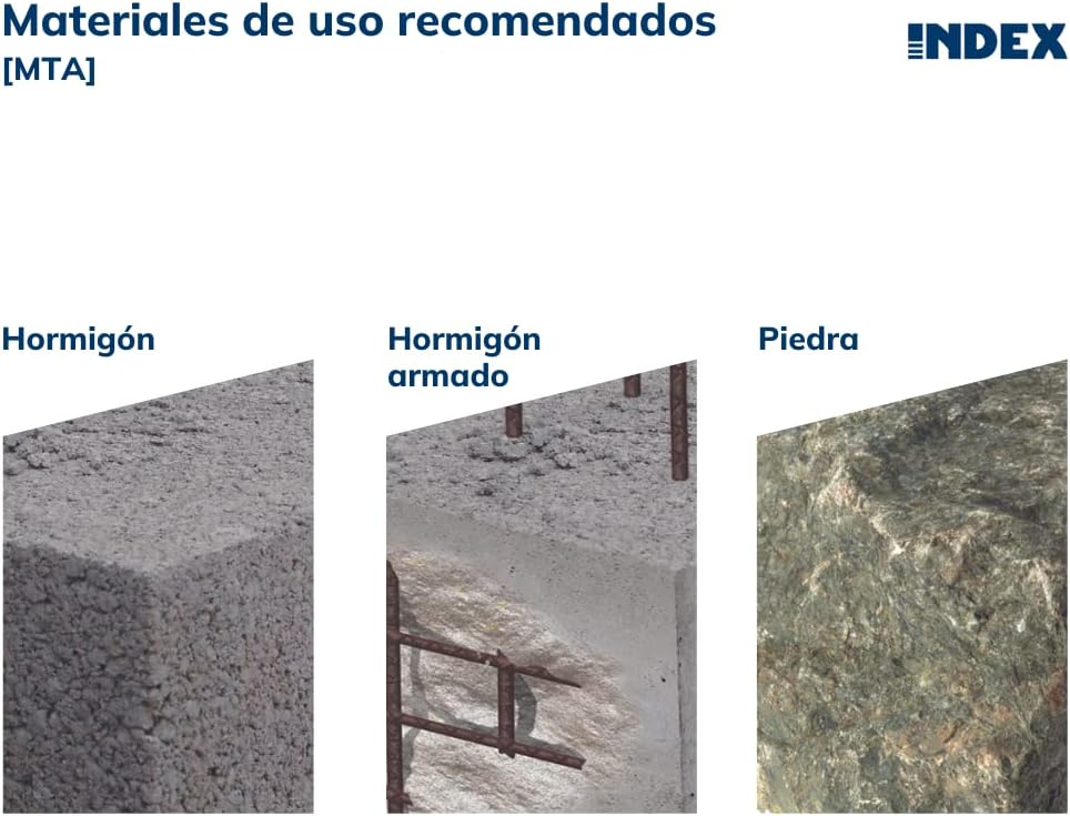 INDEX Fixing Systems 100 Stück Verankerungen für hohe Lasten, verzinkt, M8 x 65 mm, Durchmesser 8 mm