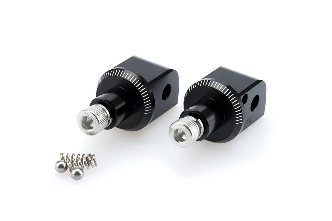 Puig Fussrasten Adapters Set Beifahrer 6770N für 200 Duke 12'-13', 390 Duke 13'-16', Schwarz, Schwar