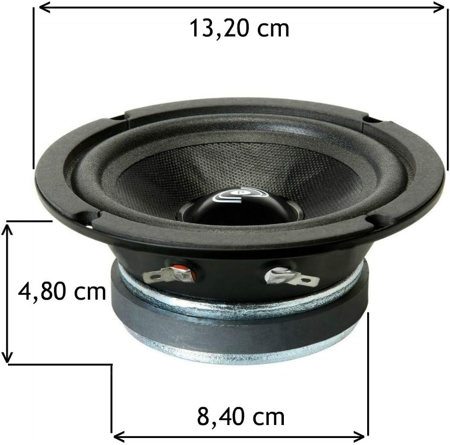 Pyle 1 MIDRANGE PDMR5 Lautsprecher mid bass 13,00 cm 130 mm 5" Durchmesser 100 watt rms und 200 watt