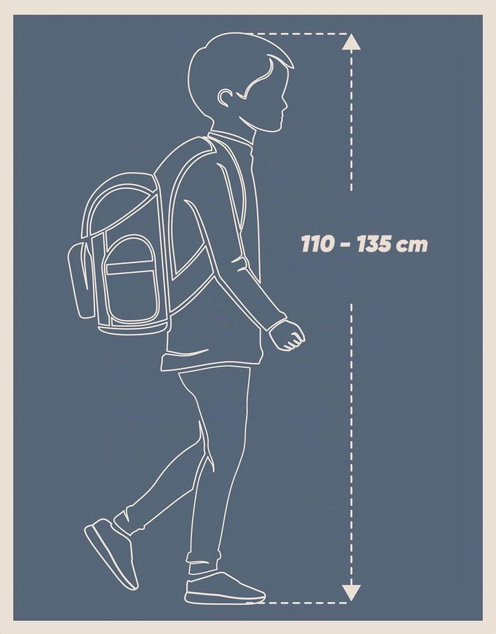 Baagl Schulranzen Jungen Set 3 Teilig, Shelly Hartschalen Schultasche ab 1. Klasse, Ergonomische Gru
