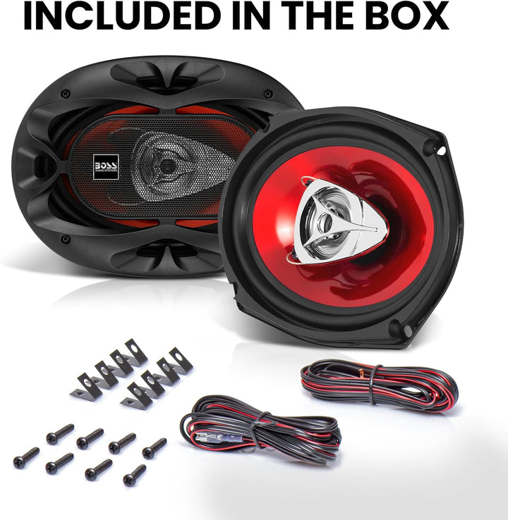 Boss Chaos Serie Audio 6 x 22.86 cm, 3 W 400 Watt, 15,2 x 22,9 cm, 3-Wege, 400 Watt, 15,2 x 22,9 cm,