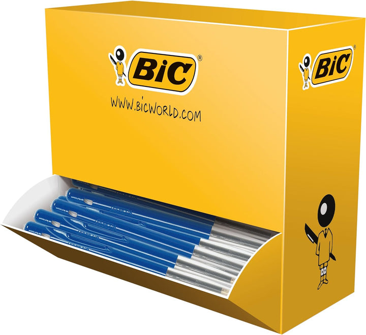 BIC 942915 Kugelschreiber M10 in Blau, Strichstärke: 0,4 mm, 100er Pack, ideal für das Büro, das Hom