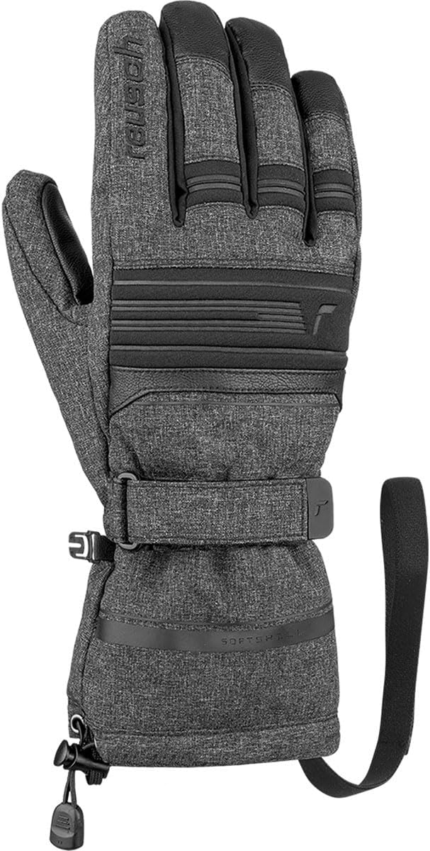 Reusch Herren Kondor R-TEX extra warmer, wasserdichter und atmungsaktiver Skihandschuh grau / schwar