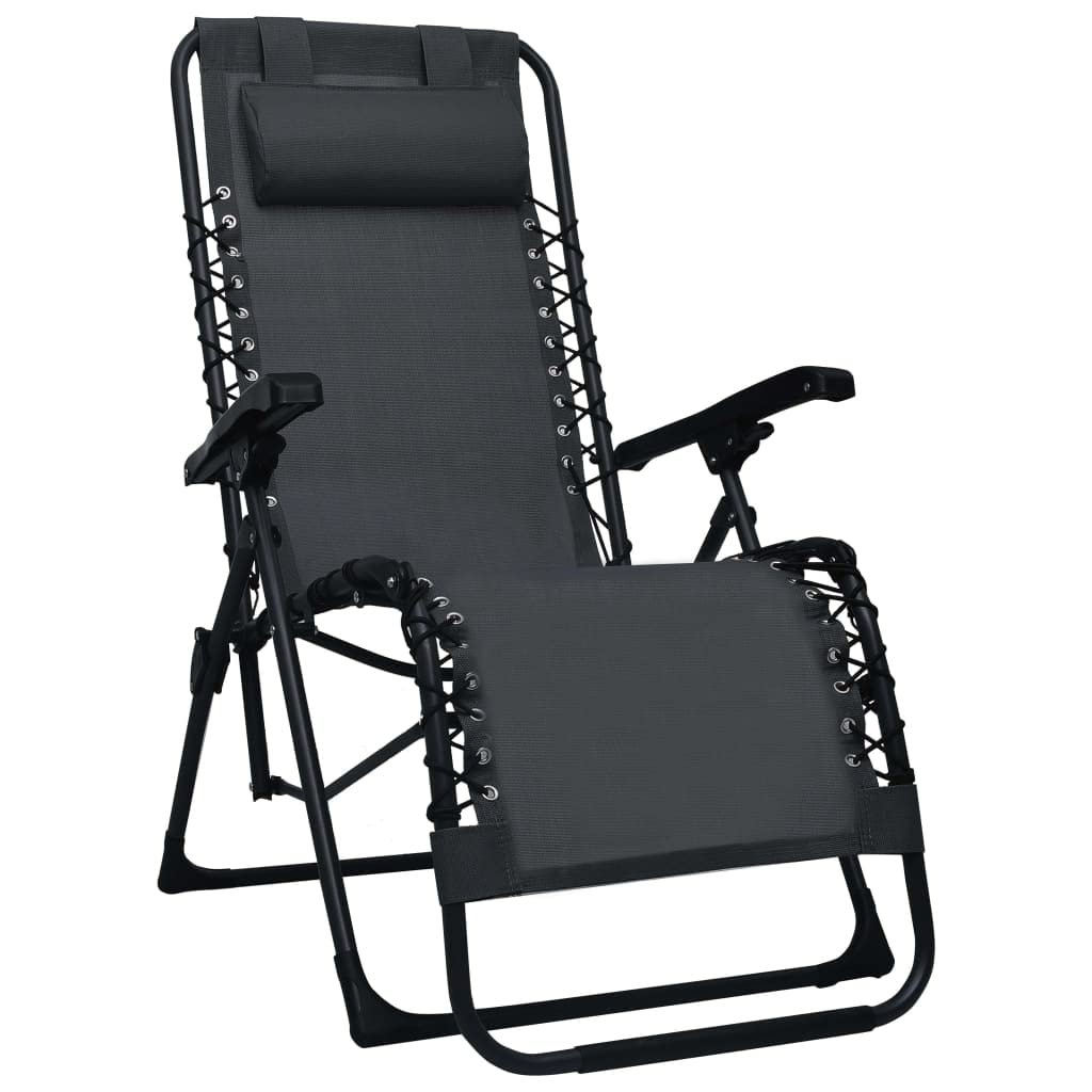 vidaXL Liegestuhl Klappbar Hochlehner Gartenliege Relaxliege Strandliege Liege Gartenmöbel Gartenstu
