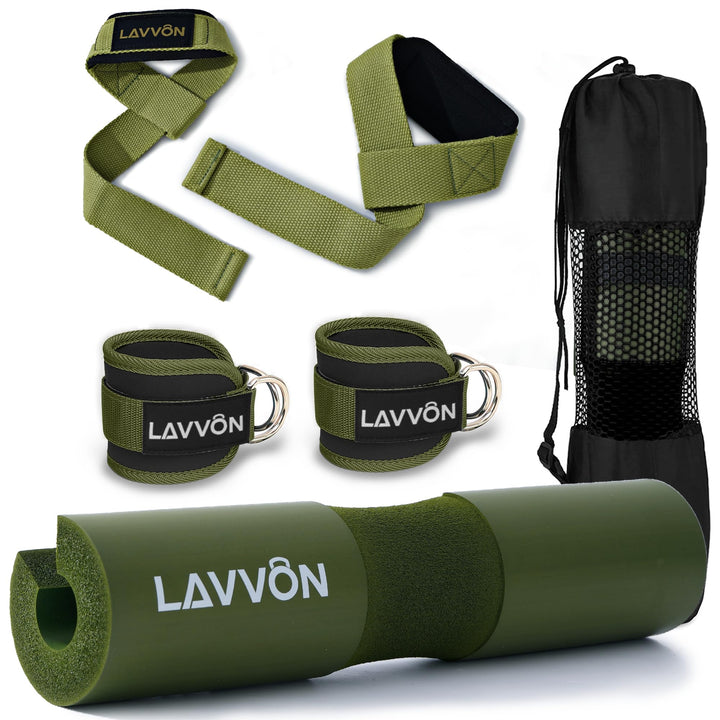 Langhantel Polster Set - Hip Thrust Pad Polster für Langhantelstange - Hantel Nackenpolster, Polster