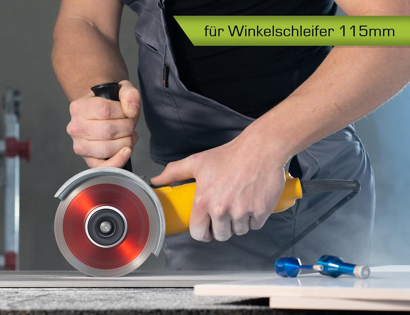 2x Ceramic Diamantscheibe 115mm für Fliesen, Feinsteinzeug, Granit uvm. Profi Diamanttrennscheibe 11