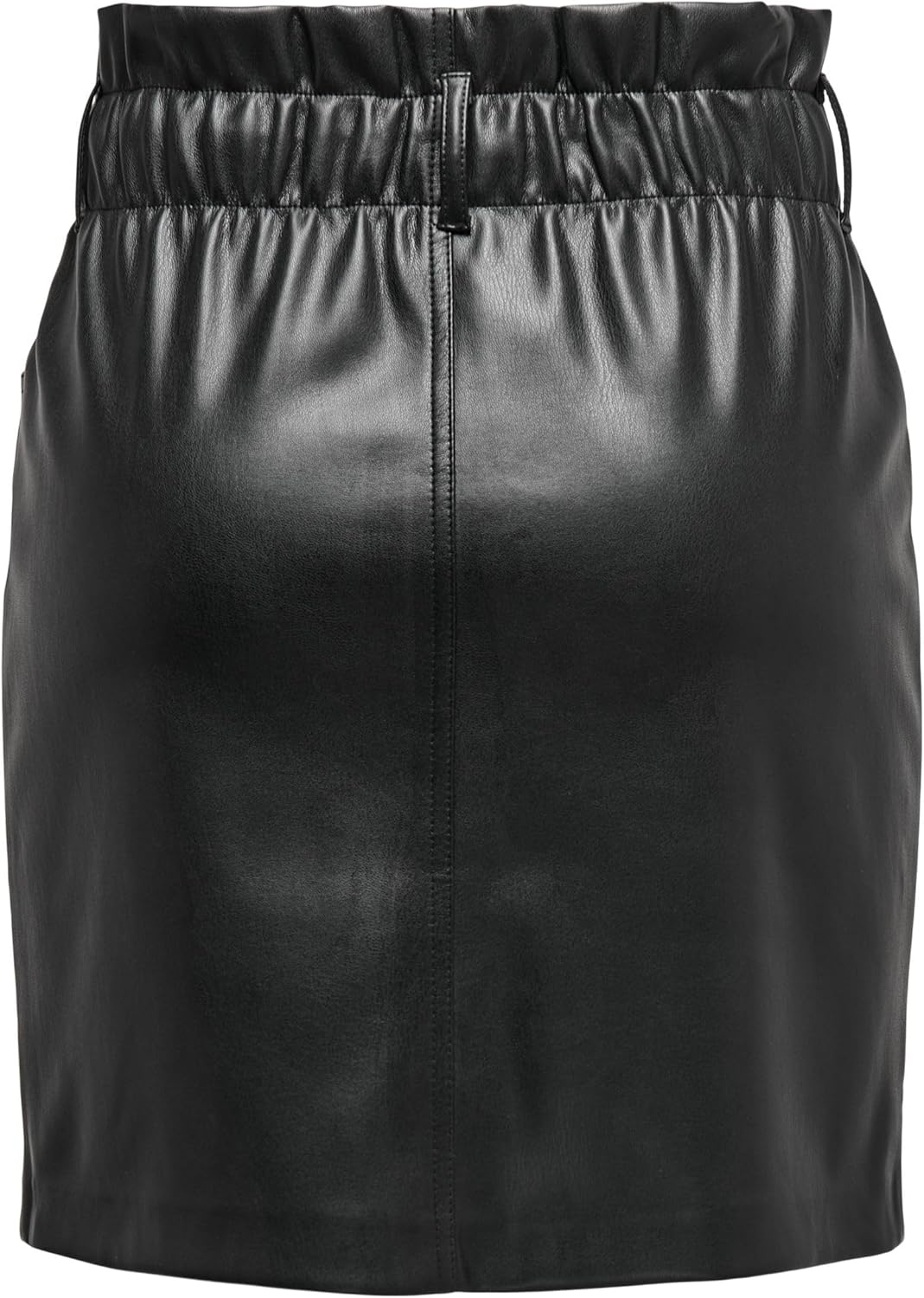 ONLY Female Rock in Lederoptik Kunstleder Rock M Schwarz, M Schwarz