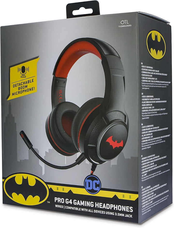OTL Technologies DC0905 DC Comics Batman Pro G4 Wired Gaming Headphones Black