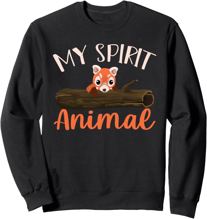 Asien Süsser Pandabär Zoo Tier Lustiges Roter Panda Sweatshirt
