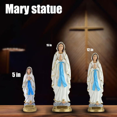 Lourdes Jungfrau Maria Statue, 5.7 inch katholische Gesegnete Jungfrau Maria Statuen, katholisches G