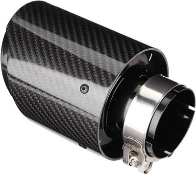 Auspuffendrohr Lufteinlass 63 mm Luftauslass 101 Mm, Kohlefaser Auto Auspuff Endrohr, Langlebig, Glä