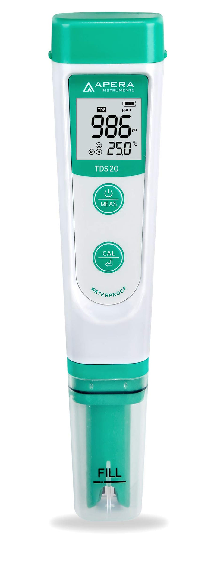 Apera Instruments TDS20 TDS-Meter, digitales Messgerät mit Temperaturanzeige (1% Genauigkeit, ±0.5°C