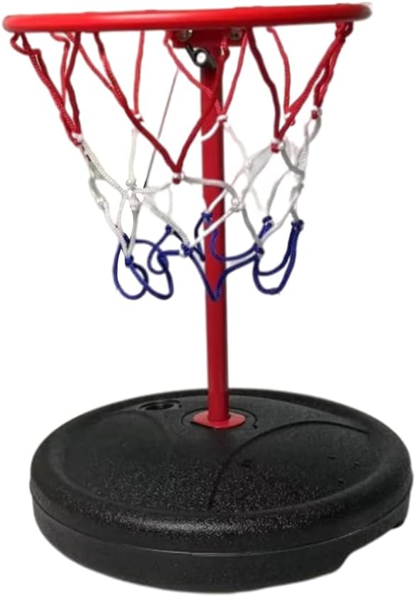 Schwimmbecken-Basketballkorb, Schwimmender Kunststoff-Metall-Basketballkorb mit 35 Cm Höhe, Tragbare