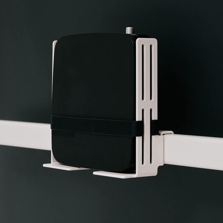 TV-Box & Spielkonsole Halterung | Hinten am Pedestal TV-Möbel | Kompatibel mit Xbox & PS4 | Passt zu