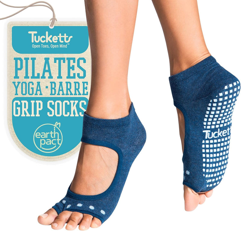 Tucketts Yoga Socken für Frauen - Rutschfeste Haftsocken ohne Zehen - Stoppersocken (Damen) – Pilate