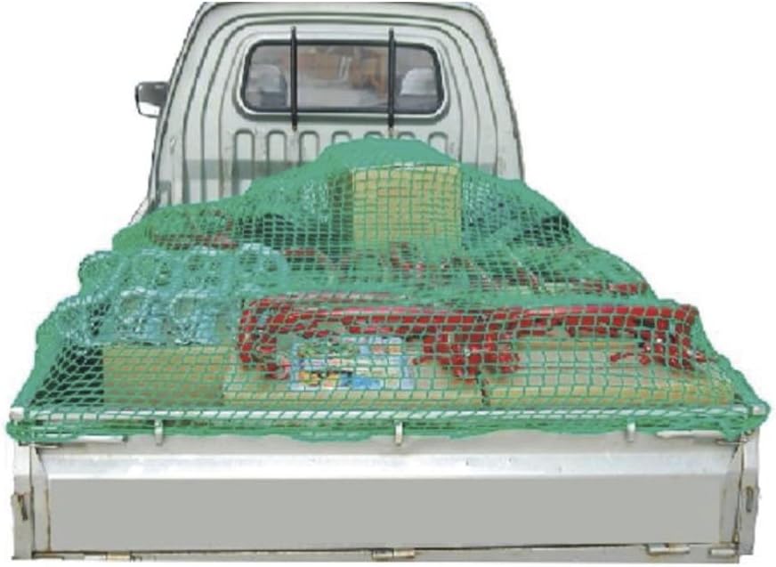 HFS HCN2540/2.5X4.0 Abdecknetz grün Knotenlos Länge 4 m Breite 2, 5 m | Transportnetz für Autoanhäng