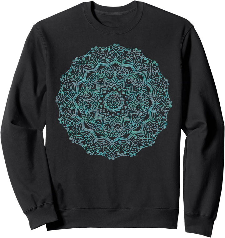 Mandala-T-Shirt – Be Mindful with a Blue Mandala T-Shirt Sweatshirt