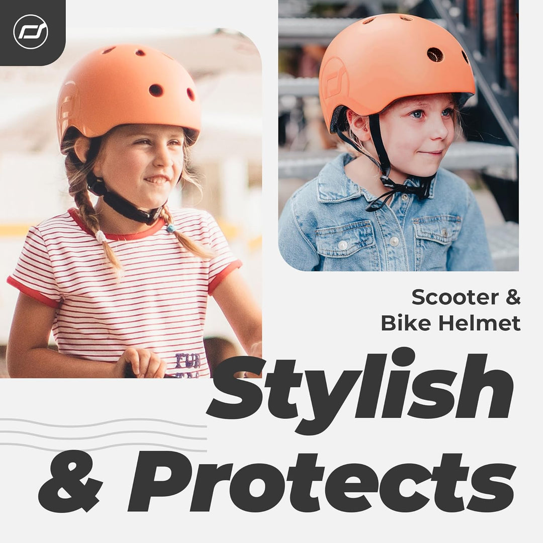 Scoot & Ride, S - M Size Kids Helmet peach, peach