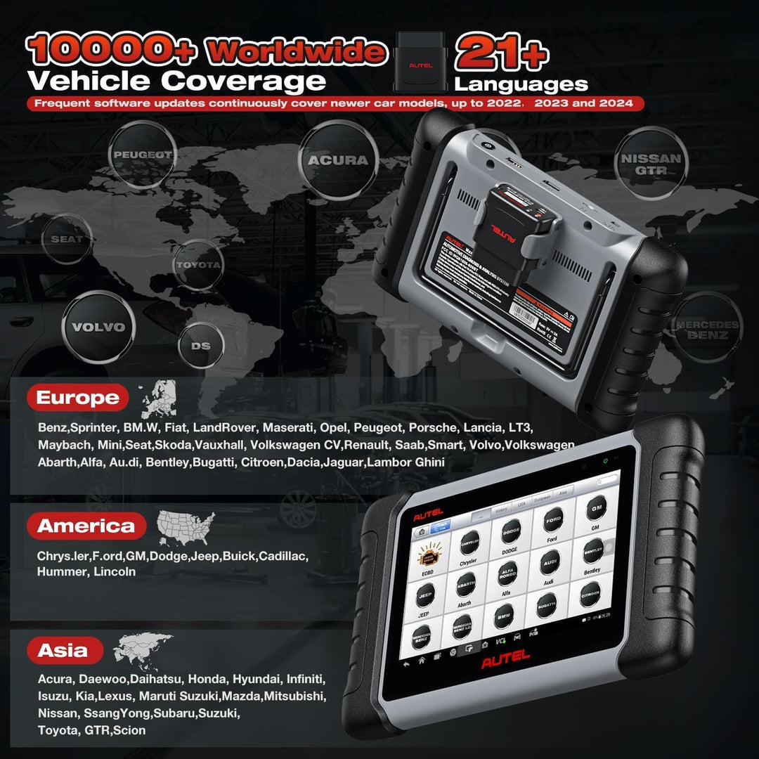 Autel MaxiCOM MK808BT PRO: Android 11, 2024, Aktualisiert von MK808BT/ MK808S/ MK808/ MaxiCheck MX80