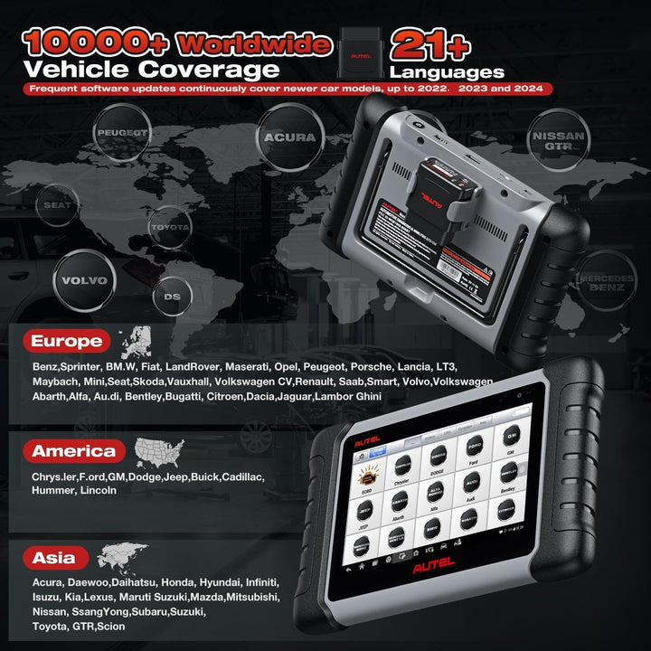 Autel MaxiCOM MK808BT PRO: Android 11, 2024, Aktualisiert von MK808BT/ MK808S/ MK808/ MaxiCheck MX80