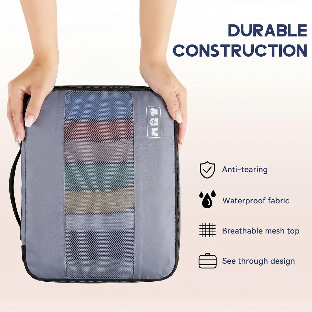 MURISE Koffer Organizer 8 Stück, Packing Cubes für Urlaub und Reisen, Packwürfel Packtaschen für Kof
