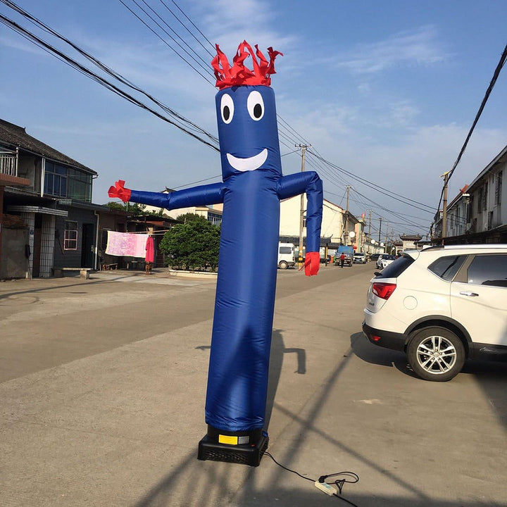 Hi Suyi 20 ft Aufblasbare Werbung Air Handpuppe T?nzerin Sky Fly Tube Man Wind Dancer, Blau (Kein Ge