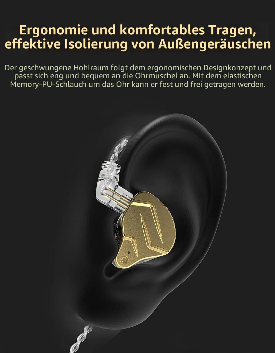 CCA KZ ZSN Pro X In Ear Kopfhörer 1BA 1DD Stereo Earbuds Kopfhörer HiFi Sport Gaming 3.5 mm Wagenheb