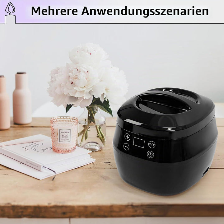 Elektrischer Wachsschmelztopf mit Led-Anzeige, 1L Wachsschmelztopf für die Kerzenherstellung, Einste