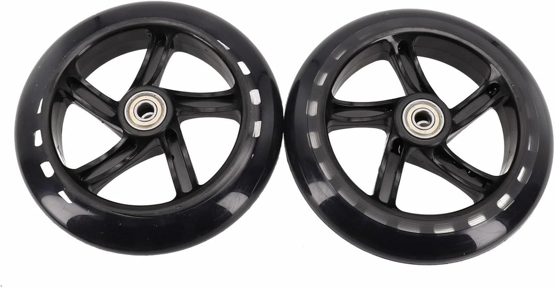 2er-Pack Scooter-Rad, 125mm - 200mm Scooter-Räder mit Lagern für Roller, Rollschuhe, Trolleys, Zentr