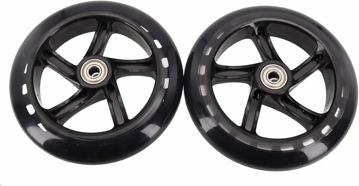 2er-Pack Scooter-Rad, 125mm - 200mm Scooter-Räder mit Lagern für Roller, Rollschuhe, Trolleys, Zentr