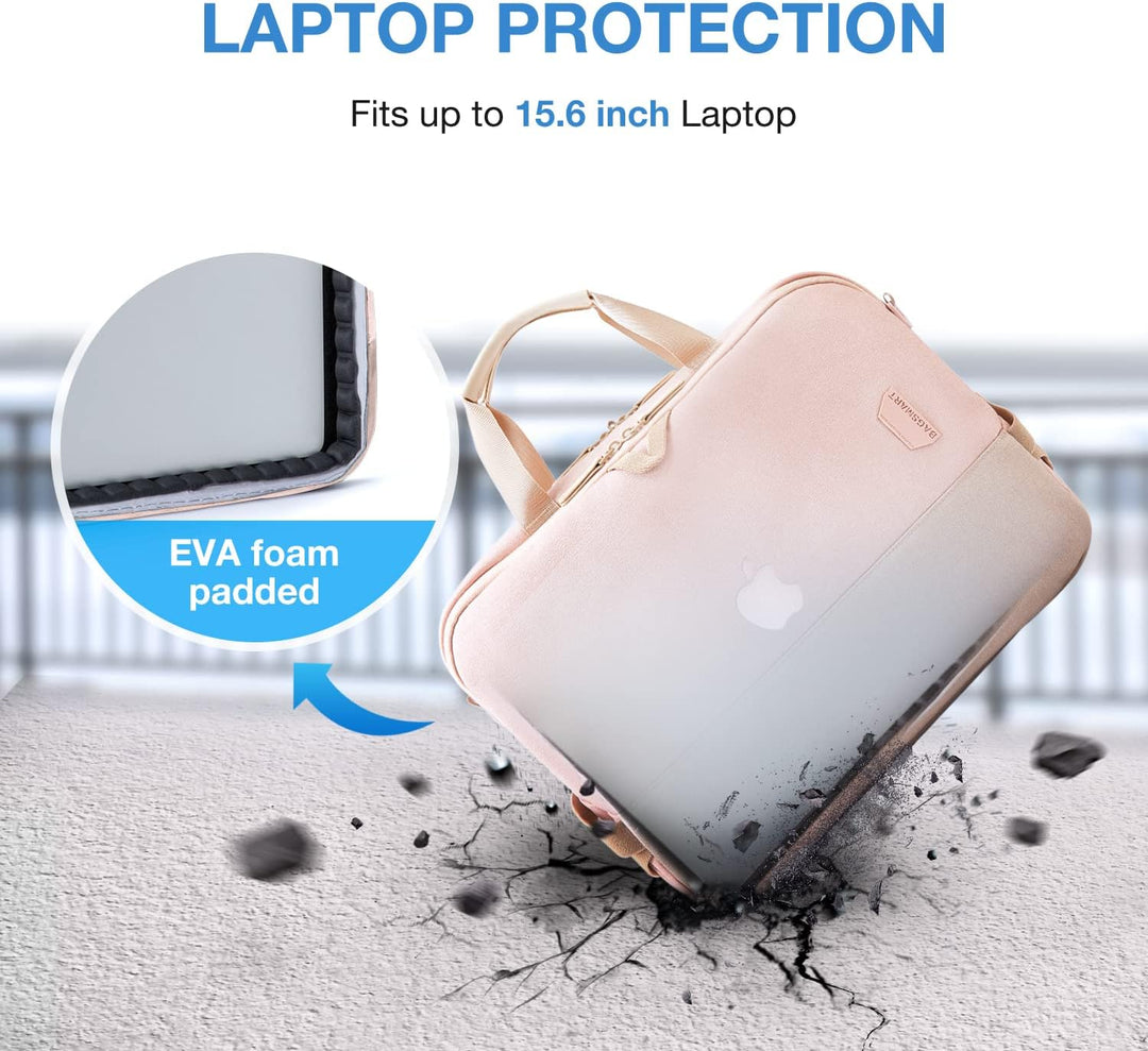 BAGSMART Laptop tasche 15,6 Zoll Schultertaschen Business Aktentasche notebook tasche für Geschäft,
