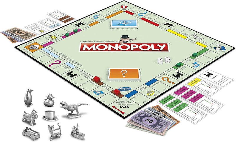 Hasbro Monopoly Classic, Gesellschaftsspiel für Erwachsene & Kinder, Familienspiel, der Klassiker de
