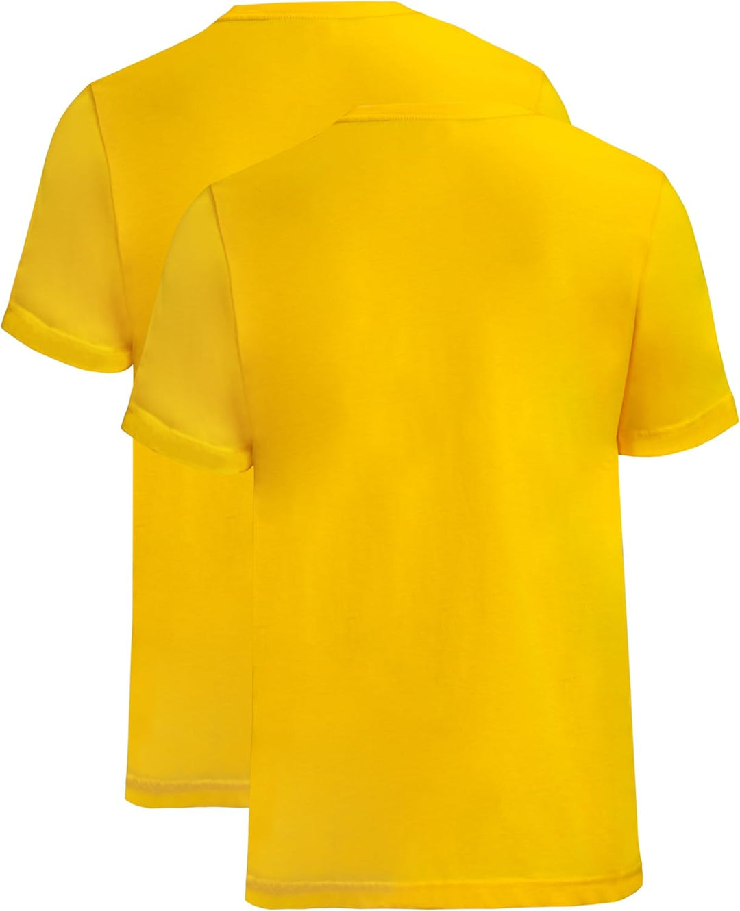 PUMA Unisex ESS+ Tape Tee t-Shirt L Yellow - 2er Pack, L Yellow - 2er Pack
