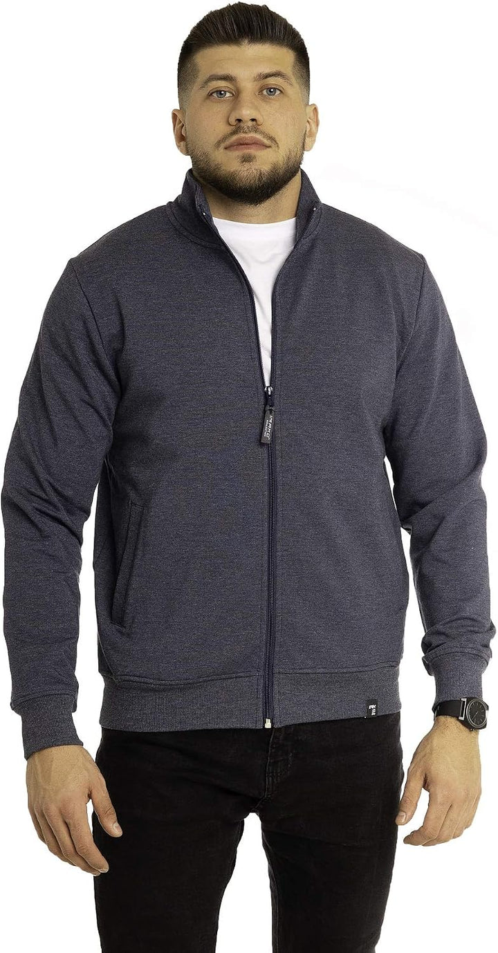 Imako® Herren Herren Premium Sweatjacke Sweatshirt-Jacke Sweatshirt mit Reissverschluss M Jeans, M J