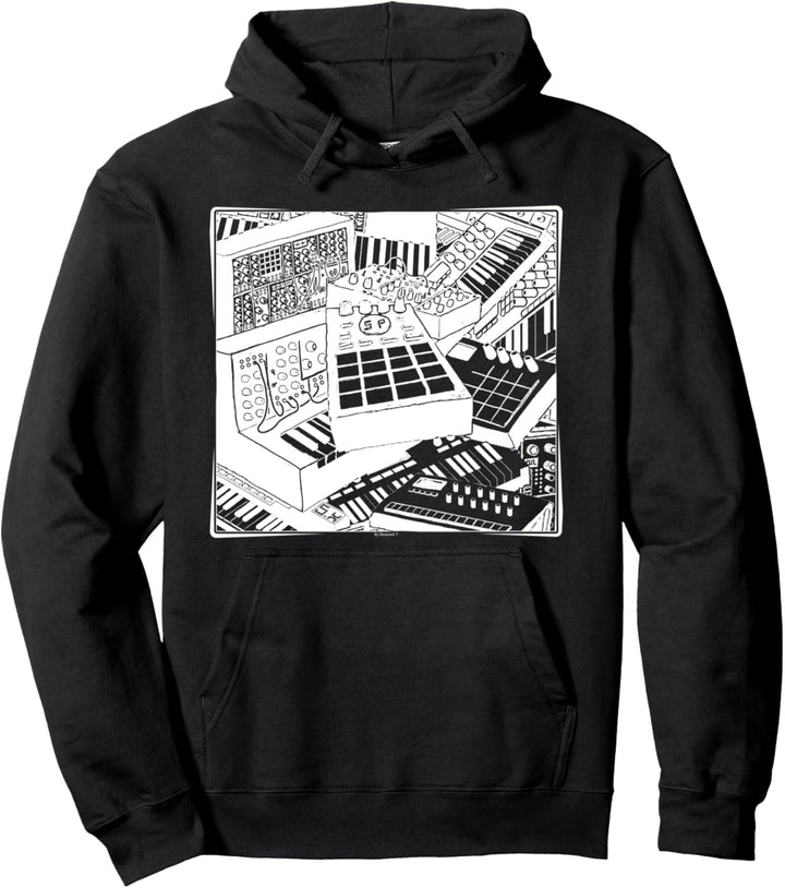 Synthesizer für Elektronische Musiker Pullover Hoodie