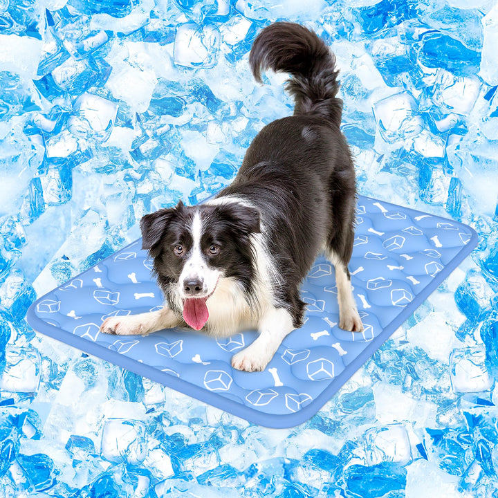 Rywell Kühlmatte für Hunde 90x70 cm, Plus Version, Selbstkühlend mit Arc-Chill-Gewebe, Verdickt, Far