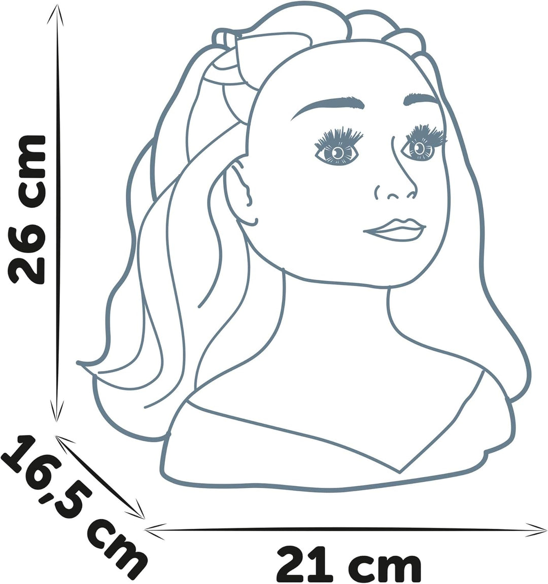 Smoby Grosser Friseur-Stylingkopf + Haarschmuck-Zubehör