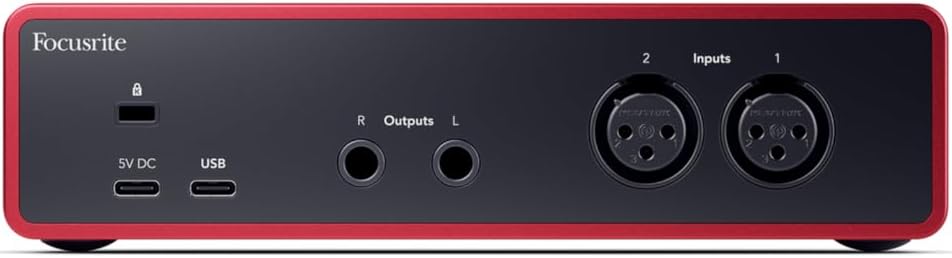 Focusrite Scarlett 2i2 4. Gen USB-Audio-Interface, Komposition, Streaming und Podcasting — Aufnahmen