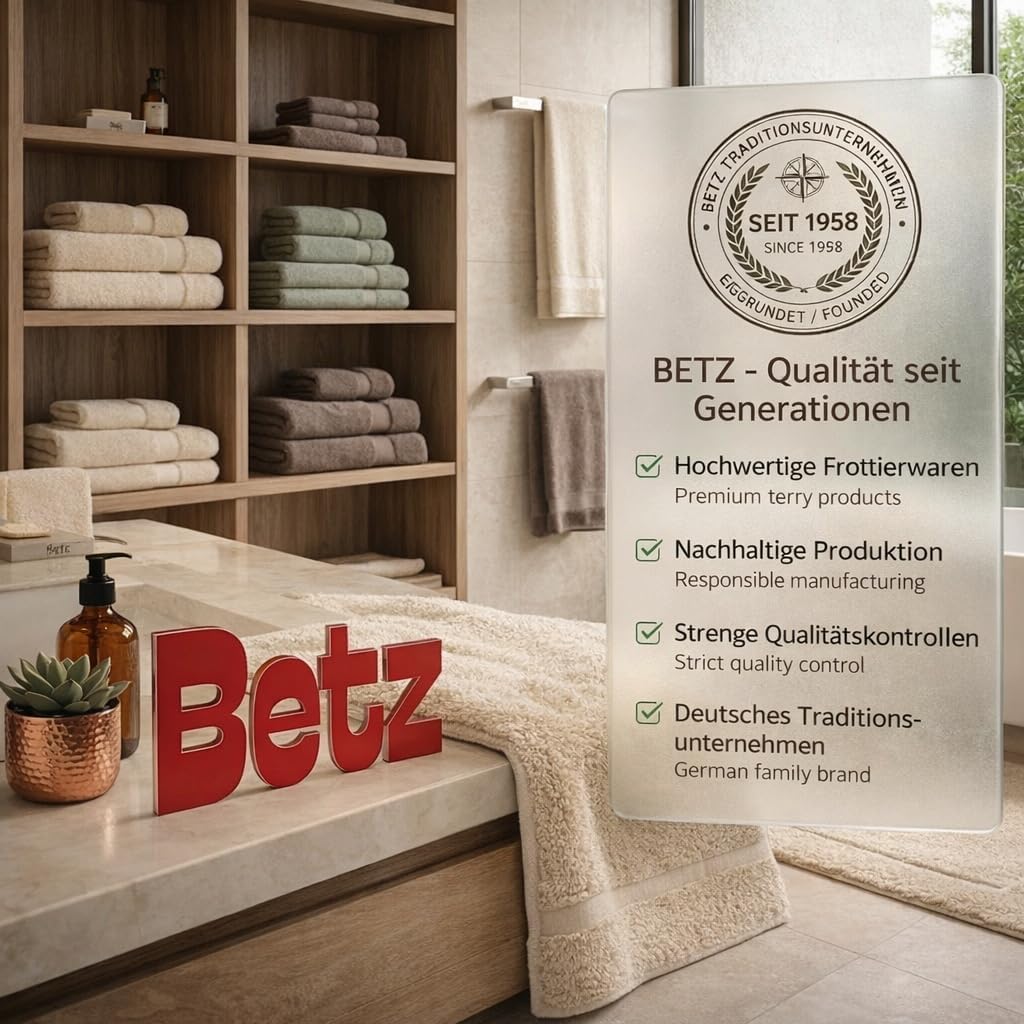 Betz 10 Stück Badvorleger Badematte Badteppich Duschvorleger Frottee Premium 100% Baumwolle Grösse 5