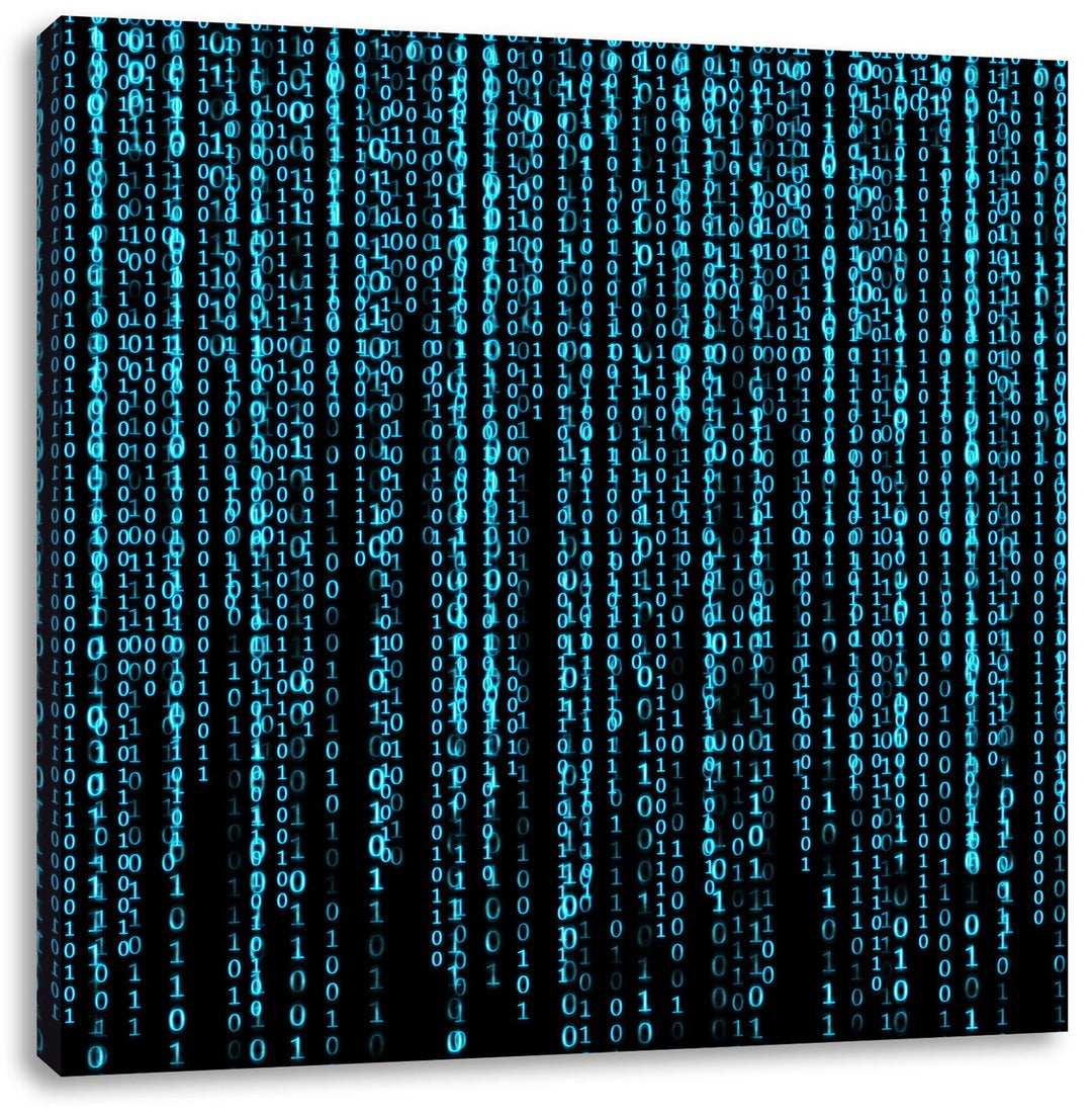 Pixxprint Matrix, Format: 70x70 auf Leinwand, XXL riesige Bilder fertig gerahmt mit Keilrahmen, Kuns