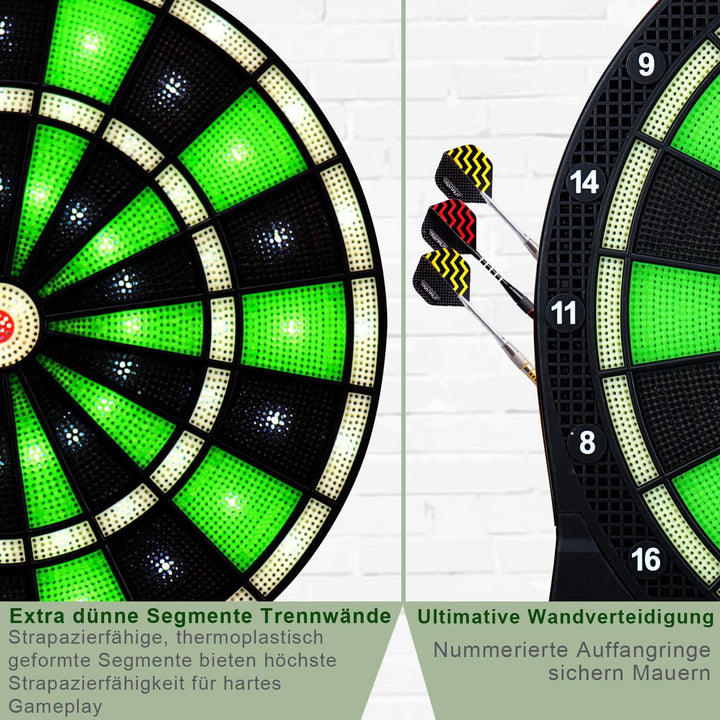 Turnart Dartscheibe Elektronisch 2023 Dartscheibe Elektronische Dartscheibe E Dartscheibe mit LED Be